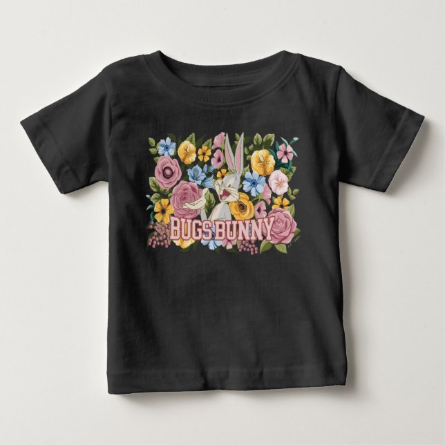 BUGS BUNNY™ Floral Embroidery Graphic Baby T-Shirt (Front)