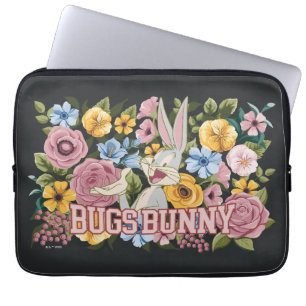 BUGS BUNNY™ Floral Embroidery Graphic Laptop Sleeve