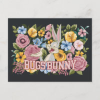BUGS BUNNY™ Floral Embroidery Graphic