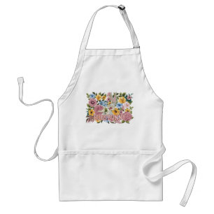 BUGS BUNNY™ Floral Embroidery Graphic Standard Apron
