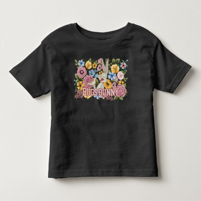 BUGS BUNNY™ Floral Embroidery Graphic Toddler T-Shirt (Front)