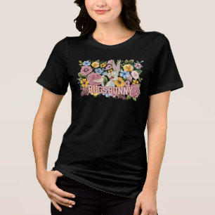 BUGS BUNNY™ Floral Embroidery Graphic Tri-Blend Shirt