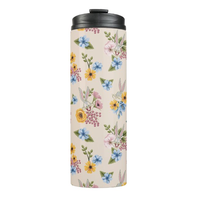 BUGS BUNNY™ Floral Embroidery Pattern Thermal Tumbler (Front)