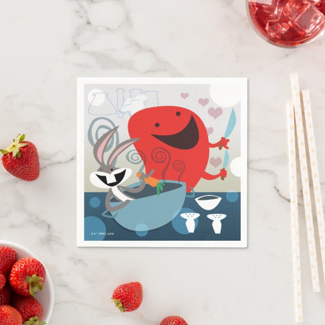 BUGS BUNNY™ & Gossamer Whimsical Meal Prep Napkin (Insitu)