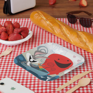 BUGS BUNNY™ & Gossamer Whimsical Meal Prep Paper Plate