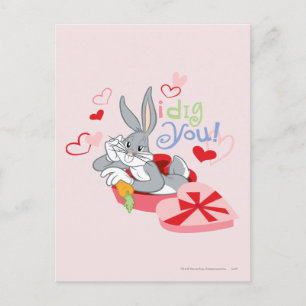 BUGS BUNNY™ I Dig You! Holiday Postcard