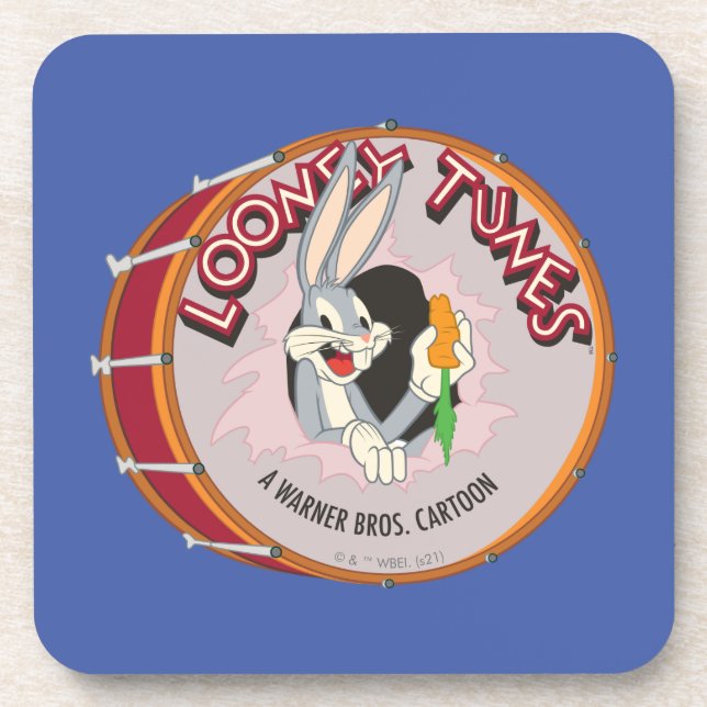 BUGS BUNNY™ Inside LOONEY TUNES™ Drum Coaster (Front)
