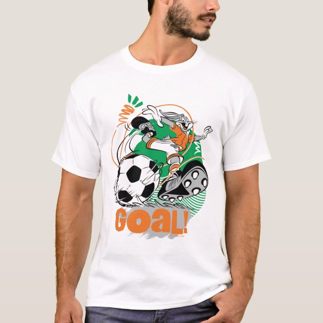 BUGS BUNNY™ Kicking Soccer Goal T-Shirt (Front)