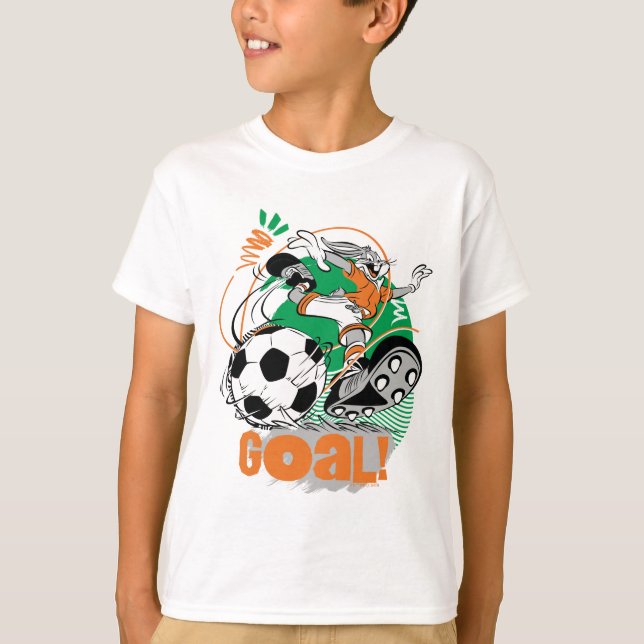 BUGS BUNNY™ Kicking Soccer Goal T-Shirt (Front)