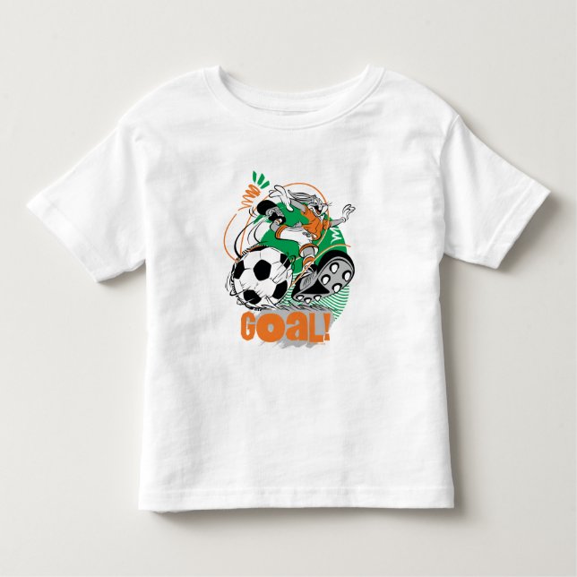 BUGS BUNNY™ Kicking Soccer Goal Toddler T-Shirt (Front)