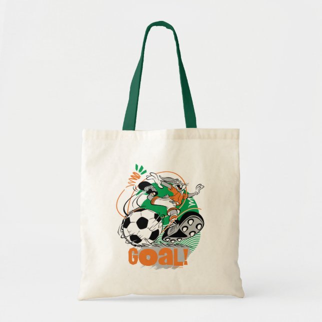 BUGS BUNNY™ Kicking Soccer Goal Tote Bag (Front)