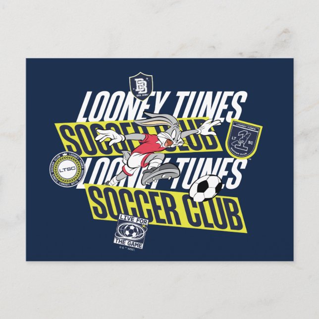 BUGS BUNNY™ LOONEY TUNES™ Soccer Club Postcard (Front)