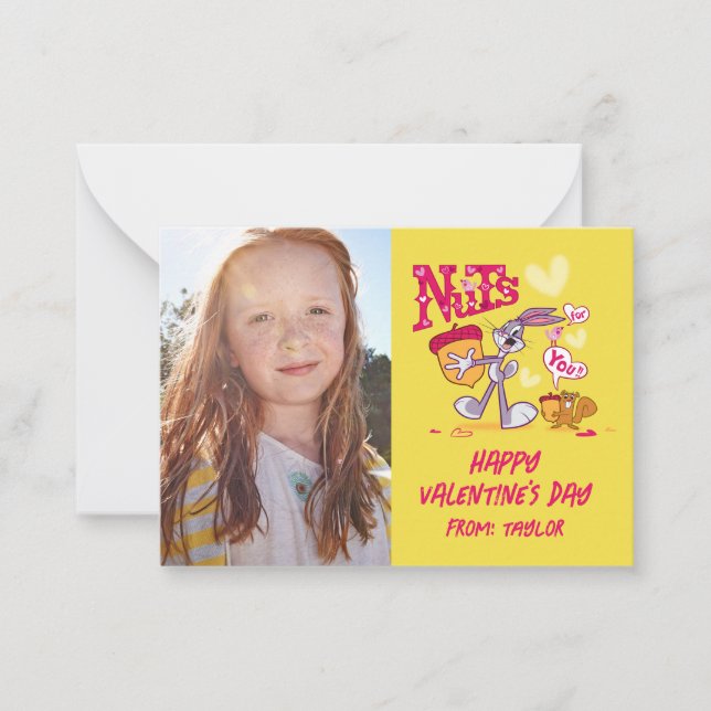 BUGS BUNNY™ Nuts For You | Valentine's Day Card (Front)