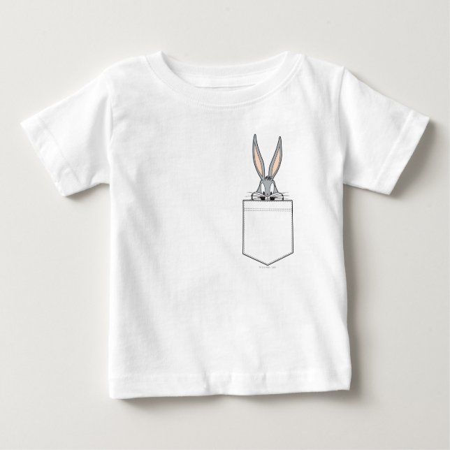 BUGS BUNNY™ Peeking Out Of Pocket Baby T-Shirt (Front)