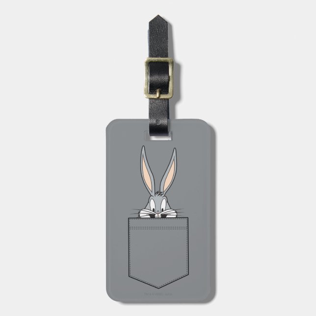 BUGS BUNNY™ Peeking Out Of Pocket Luggage Tag (Front Vertical)