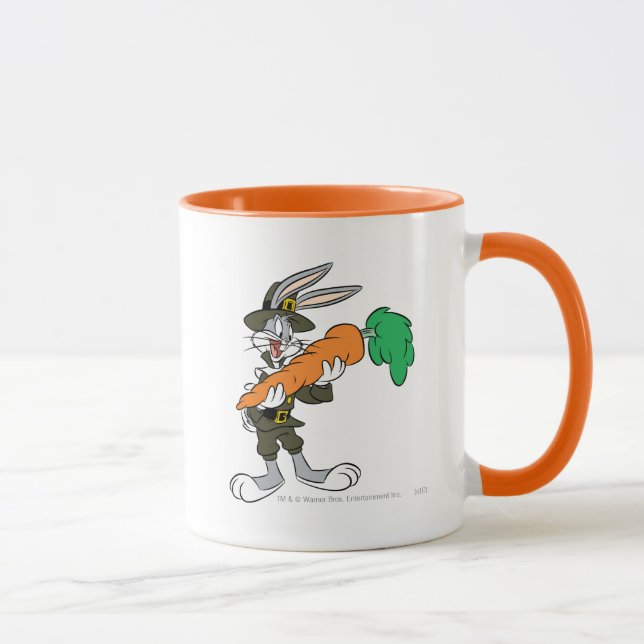 BUGS BUNNY™ Pilgrim Thanksgiving Carrot Mug (Right)