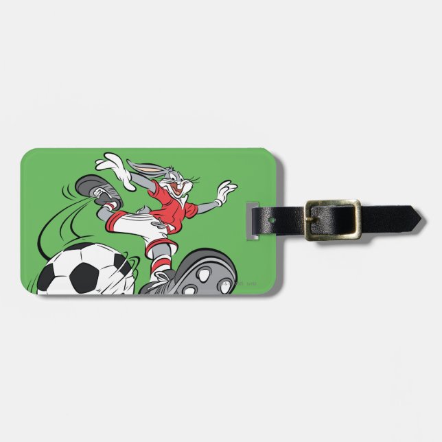 BUGS BUNNY™ Playing Soccer Luggage Tag (Front Horizontal)