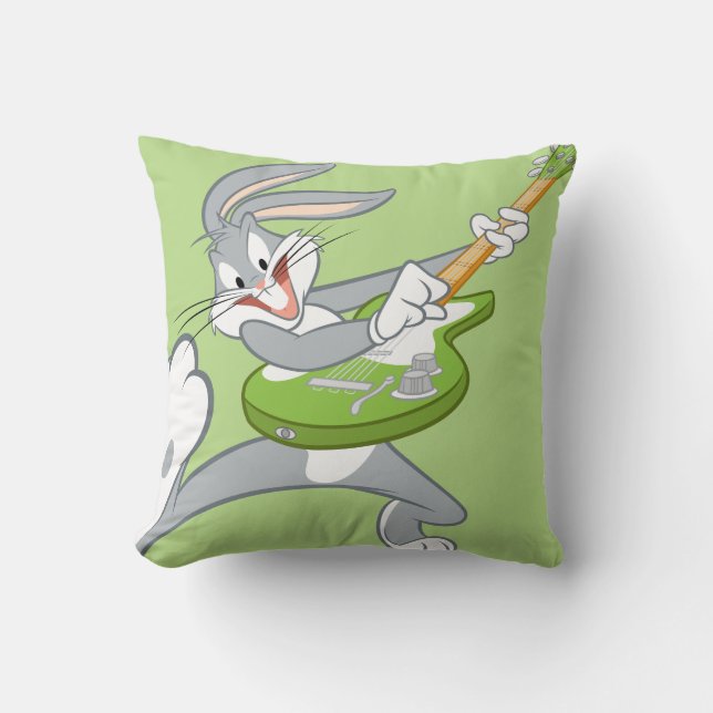 BUGS BUNNY™ Rocking On Guitar Cushion (Front)