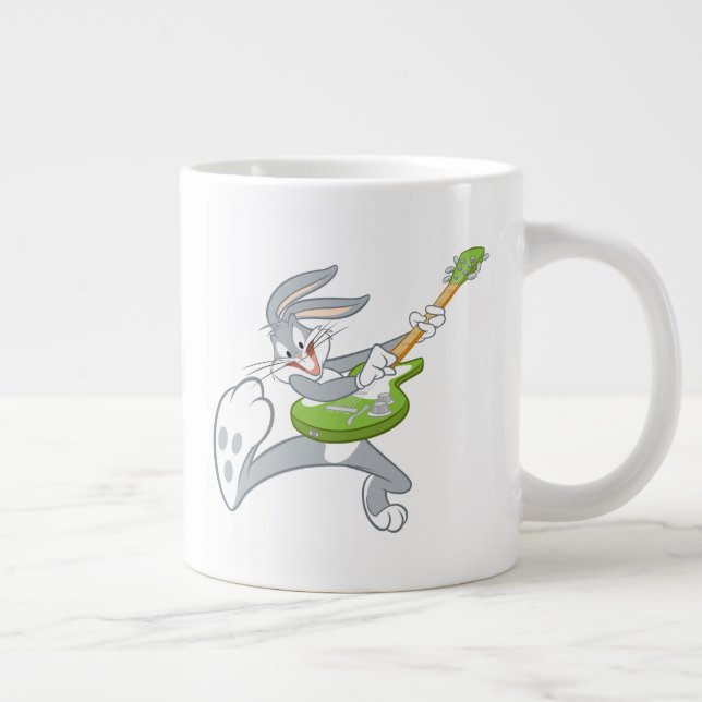 BUGS BUNNY™ Rocking On Guitar Large Coffee Mug (Right)
