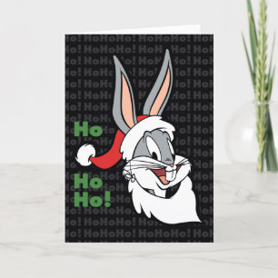 BUGS BUNNY™ Santa "Ho Ho Ho!" Holiday Card
