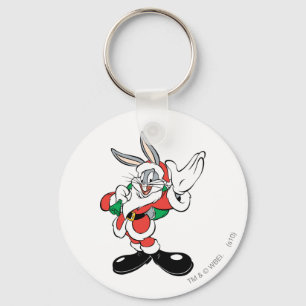 BUGS BUNNY™ Santa Waving Key Ring