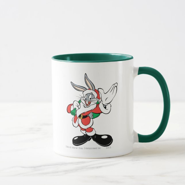 BUGS BUNNY™ Santa Waving Mug (Right)
