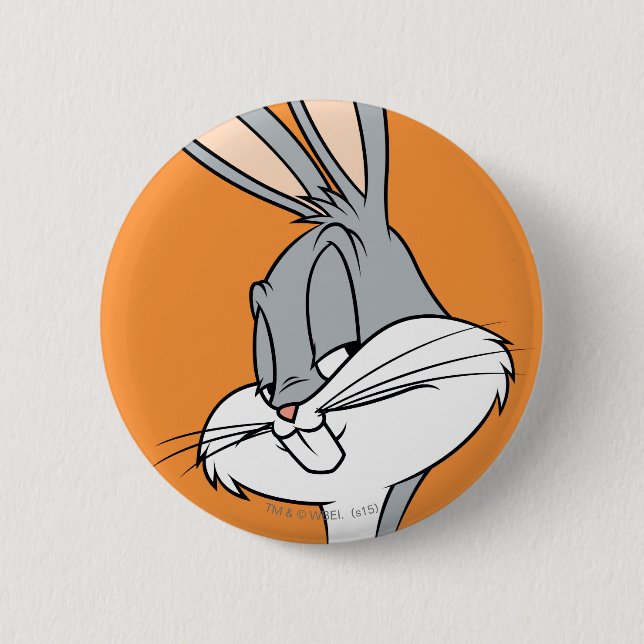 BUGS BUNNY™ Sideways Glance 6 Cm Round Badge (Front)