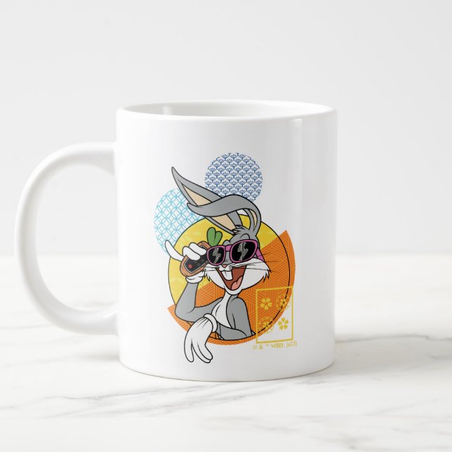 BUGS BUNNY™ Singaporean Vacation Graphic Large Coffee Mug (Left)