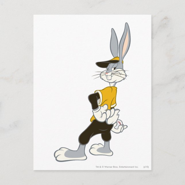 BUGS BUNNY™ Sly Pitcher Postcard (Front)