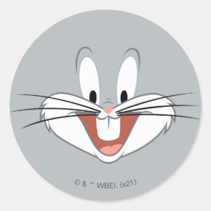 BUGS BUNNY™ Smile Classic Round Sticker