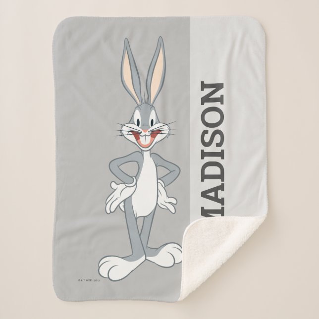 BUGS BUNNY™ Standing Sherpa Blanket (Front)