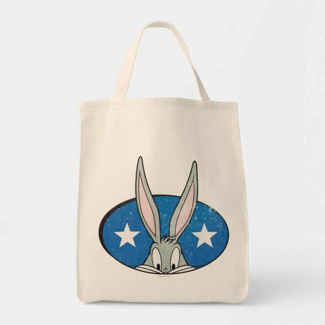 BUGS BUNNY™ Stars Badge Tote Bag (Front)