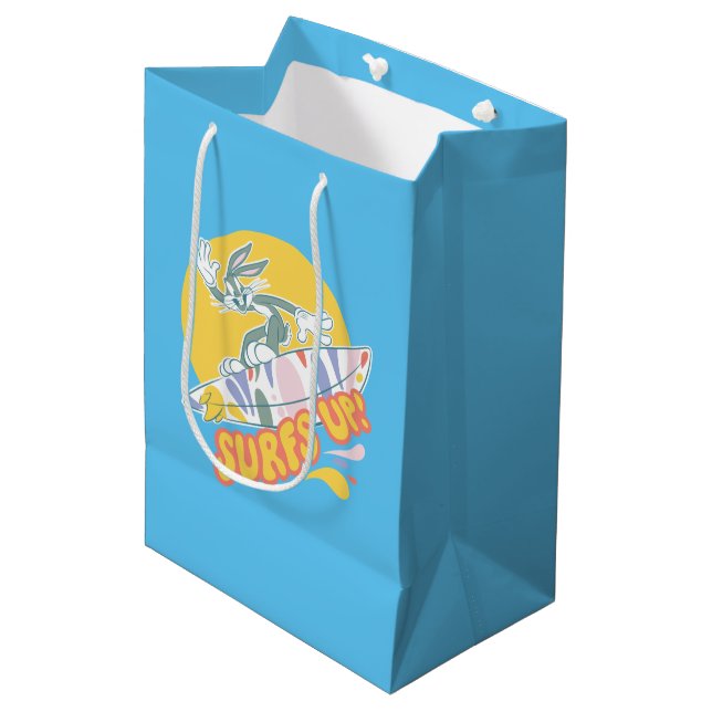 BUGS BUNNY™ - Surfs Up! Medium Gift Bag (Front Angled)