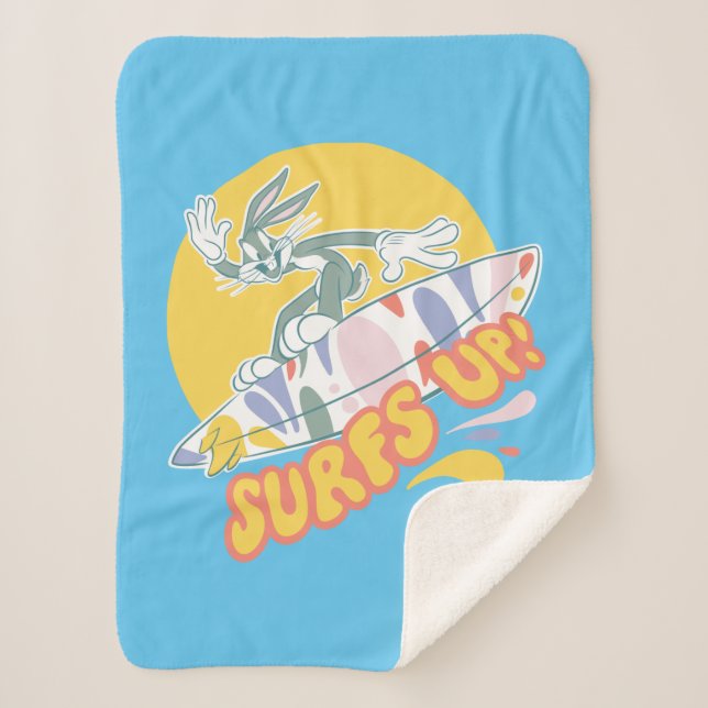 BUGS BUNNY™ - Surfs Up! Sherpa Blanket (Front)