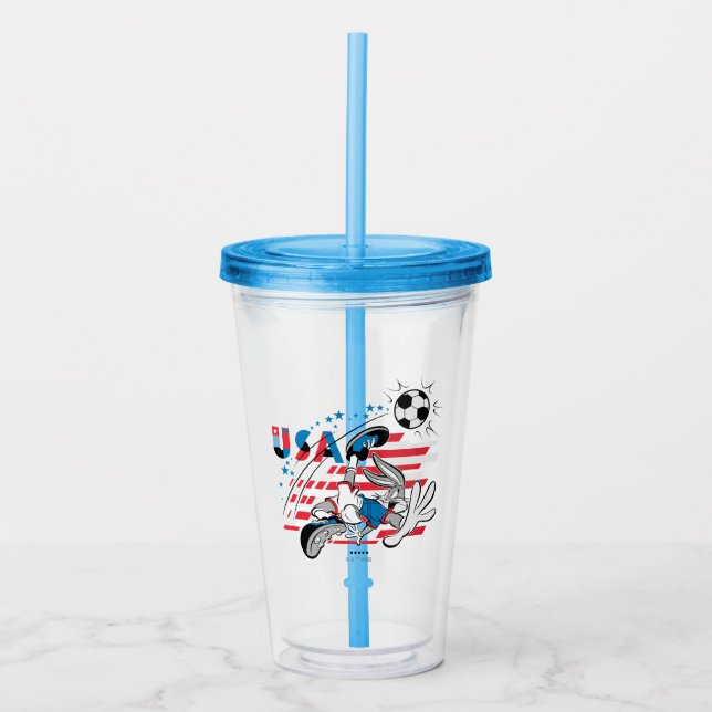 BUGS BUNNY™ Team USA Soccer Graphic Acrylic Tumbler (Front)