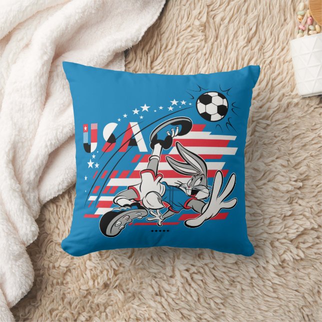 BUGS BUNNY™ Team USA Soccer Graphic Cushion (Blanket)