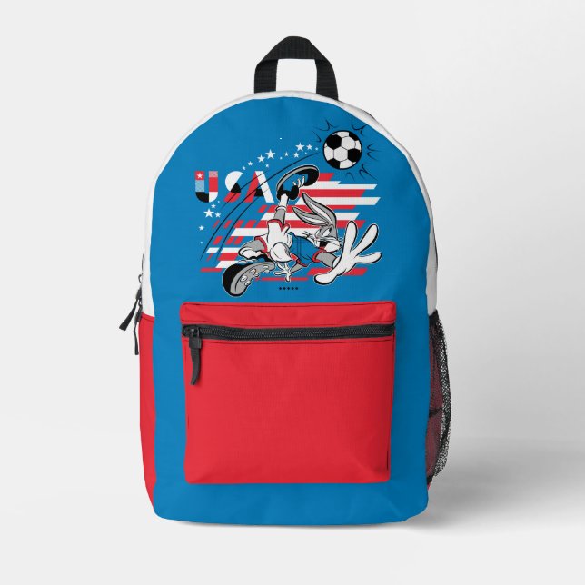 BUGS BUNNY™ Team USA Soccer Graphic Printed Backpack (Front)