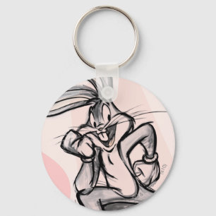 BUGS BUNNY™ Thinker Light Pink Key Ring