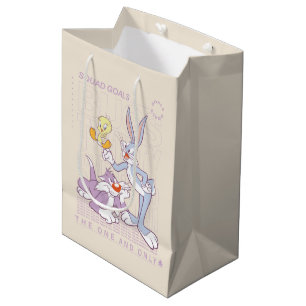 BUGS BUNNY™, TWEETY™, SYLVESTER™ Squad Goals Medium Gift Bag