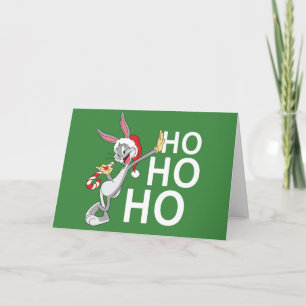 BUGS BUNNY™ With Candy Cane Holiday Card
