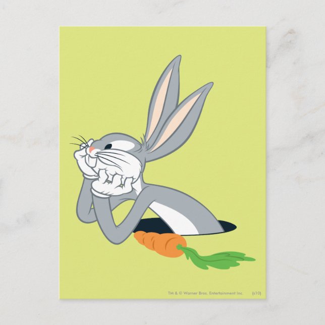 BUGS BUNNY™ with Carrot Postcard (Front)