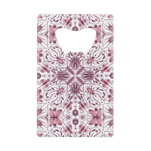 Bugs, dark magenta and pink on white