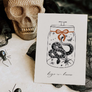 Bugs & Hisses Halloween Greeting Card