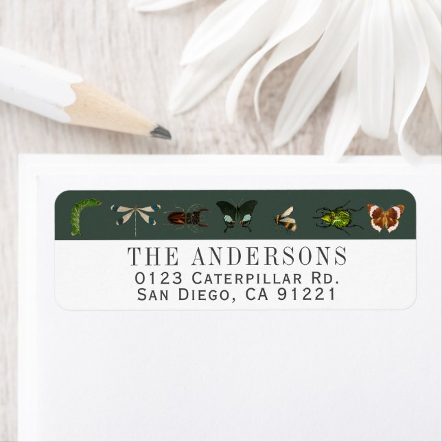 Bugs & Insects Return Address Label (Insitu)
