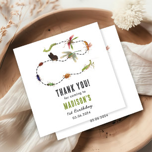 Bugs & Insects Vintage Birthday Party Napkin