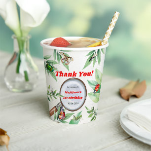 Bugs & Insects Vintage Birthday Party Paper Cups