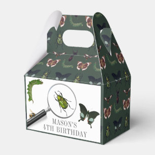 Bugs & Insects Vintage Boy Birthday Green Favour Box