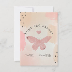 Bugs & Kisses Kids Butterfly School Valentine