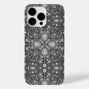 Bugs, off white on black iPhone 14 pro max case