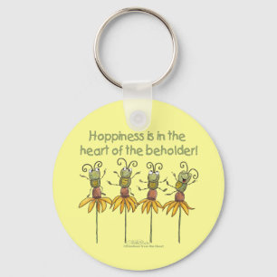 Bugs on Flowers Key Ring